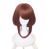 ZGNGLIZ Anime Cosplay Wig Medium Length brown
