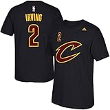 Kyrie Irving Cleveland Cavaliers Black Alternate Name and Number Short Sleeve T-shirt