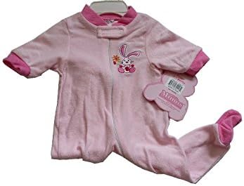 Little Mimos 0-3 Months Terry Sleeper (Pink)