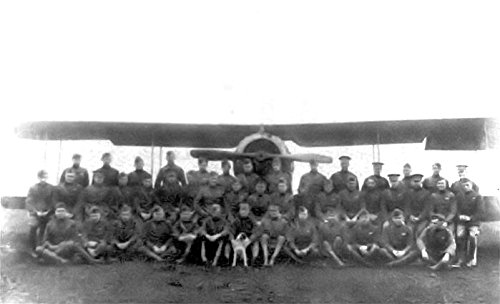 Home Comforts Canvas Print 258th Aero Squadron in Front of a Squadron Salmson 2A2, Manonville Airdrome, France, November 1918 Stretched Canvas 10 x 14