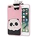 Sunbona iPhone 8 Plus Case, 3D Cartoon Animals Cute Bare Bears Soft Silicone Case Skin for iPhone 8 Plus 5.5 Inch (Pink)
