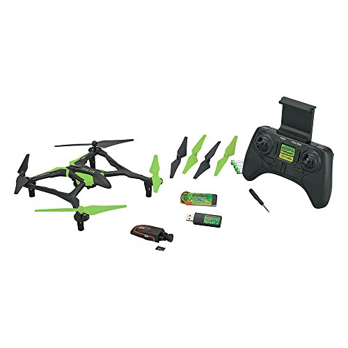 Dromida-Vista-FPV-Ready-to-Fly-251-mm-Electric-Drone-with-Tactic-DroneView-720p-Wi-Fi-Mini-Camera-Radio-Micro-Memory-Card-Batteries-and-Charger-Green