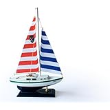 Columbia Wooden Nautical Sailboat Ship Model 16