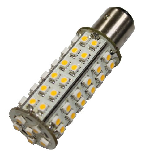 Brightech - Superbright Ba15S Led Light Bulb Replacement - Cool White Color - 2Nd Generation With 66 Led'S - Single Contact Base - 10-30V Dc - Brighten Up Your Yard Or Rv For Added Safety And Assurance! (609456781947)
