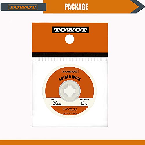 TOWOT Solder Wick Braid With Flux NoClean Electronic, Desoldering Wick