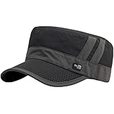 FASHIXD Mesh Military Hat for Men Summer Army Cap Quick Qry Short Bill Hat Cadet Caps
