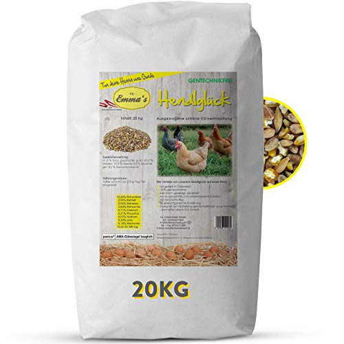 Emmas Hühnerfutter 20kg Hendlglück | Körnermischung für Legehennen | ohne Gentechnik | hergestellt in Ãsterreich | ausgewogenes Ergänzungsfutter für eine artgerechte Haltung und Ernährung