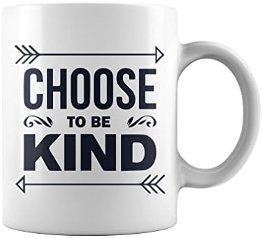 Choose To Be Kind Arrow Choose Kindness Anti Bullying Mug, Anti-Bullying Coffee Mugs, White 11Oz
