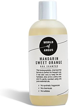 World of Angus Mandarin Sweet Orange Dog Shampoo, 8 Ounce