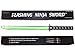 Ninja Sword Toy Light-Up (LED) Deluxe with Motion Activated Clanging Sounds – Green -in a Gift Ready Packaging and Separate Sound Control