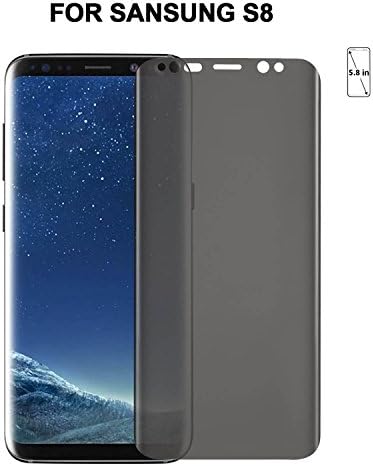 Samsung S8 Full Coverage Screen Protectors Film Ying ze Privacy Easy Install for Samsung Galaxy S8 Screen Protector Transparent