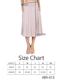 iliad USA falda acampanada de cintura alta con bolsillos para dama