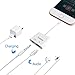 Lightning to 3.5mm Headphone Jack Adapter, Excellenter Iphone Adapter Lightning Charge & Audio Splitter Dongle Earphone Aux Music Cable Charger Connector for Iphone 7/7 plus/8/8 plus/X
