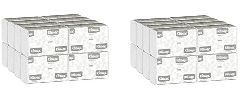 Kleenex 01890 Multi-Fold Paper Towels, 9 1/5 x 9 2/5, White, Pack of 150 (Case of 16 Packs) (Paper Towel - 2 Cases)