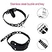 YiFeng Fetish Mask Head Hood with Lockable Blindfold & Dildo Penis Mouth Gag Costume Bondage Adult Sex Toys BDSM (Black)