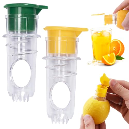 Zitronenpresse, 2 Stück Zitruspresse Manuell Lemon Squeezer Hand Lemon Squeezer für Zitronen, Orangen Handgehaltene Zitruspresse Und Zitronenausgießer thumbnail 1