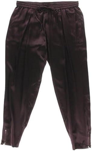 Haute Hippie Womens Silk Pleated Harem Pants Purple L