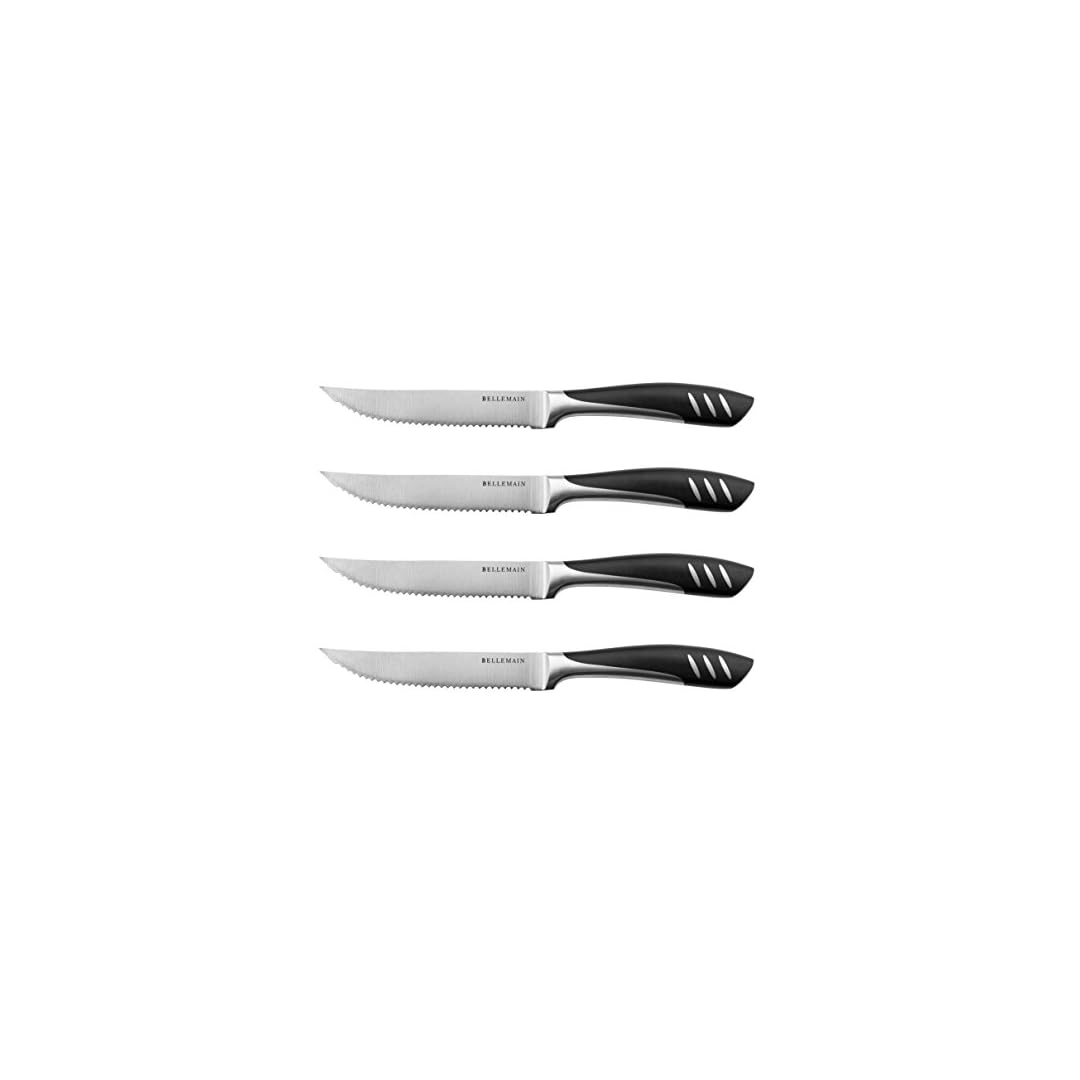 Bellemain Serrated Steak Knife Set Stainless Steel Kitchen Knife Set