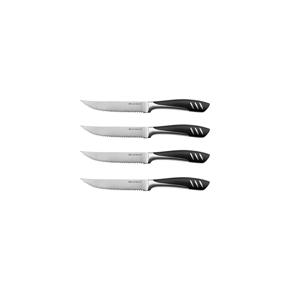 Bellemain Serrated Steak Knife Set Stainless Steel Kitchen Knife Set