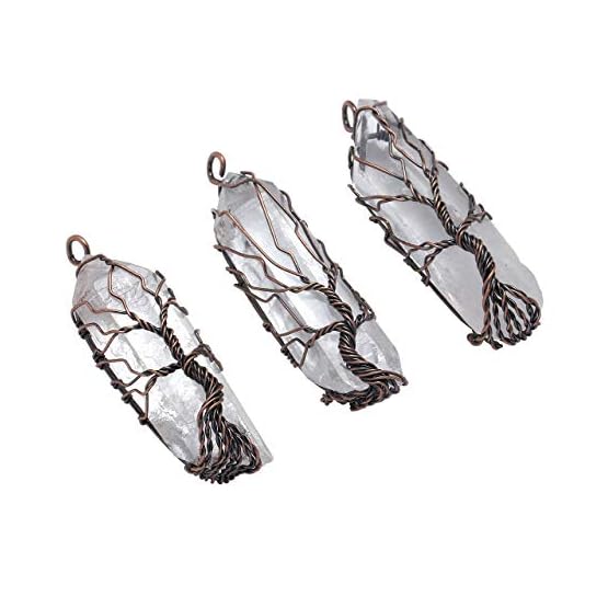 Top-Plaza-Natural-Raw-Stone-Healing-Crystal-Gemstone-Necklace-Bronze-Tree-of-Life-Wire-Wrapped-Clear-Quartz-Point-Pendant-for-Womens-Ladies Top-Plaza-Natural-Raw-Stone-Healing-Crystal-Gemstone-Necklace-Bronze-Tree-of-Life-Wire-Wrapped-Clear-Quartz-Point-Pendant-for-Womens-Ladies