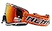 NENKI Dirt Bike Goggles - Adult Motocross MX MTB Goggles with Anti Fog, UV Protection, Orange Lens for Men & Women