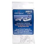 GMS Optical« Soft Silicone Tear Drop Air Bag Nose Pads Sold in Pairs Push in and Screw in Size S 12mm,13mm,14mm (4 Pair, 12 Mm Screw In)