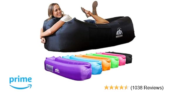 Wekapo Inflatable Lounger Air Sofa Hammock Portable Water Proof Anti Air Leaking Design Ideal Couch For Backyard Lakeside Beach Traveling Camping
