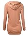 J.TOMSON Women's Pullover Hoodie CORAL XXL