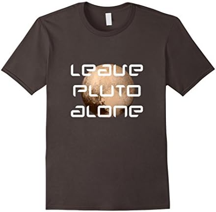 Men's Leave Planet Pluto Alone T Shirt Large Asphalt