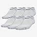 Nike No Show Performance Socks White Large | 8-12 Men/10-13 Women