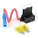 Pixnor 12V ATO ATC Add A Circuit Fuse Tap Piggy Back Standard Blade Fuse Holder with 20A Blade Fuse - Size M