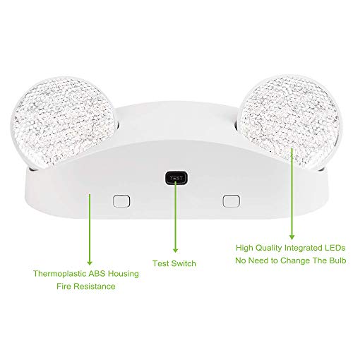 LFI Lights - 4 Pack - UL Certified - Hardwired LED Emergency Light - Compact - High Output
