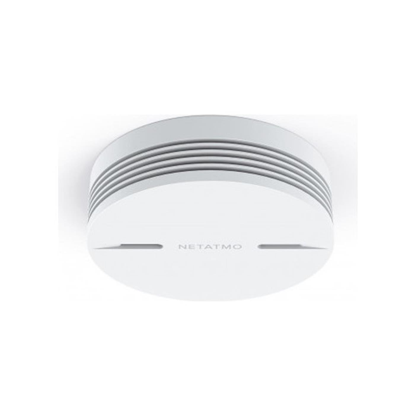 Netatmo Intelligent Smoke Detector, 10 Years with Battery, Smoke Alarm, Automatic Test, Automated Control Unit Not Required, EN14604 Certification, NSA-EC
