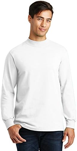 Port & Company Mock Turtleneck, White, XX-Large at Amazon Men's