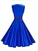 Anni Coco® Women's Classic 1950s Vintage Hepburn Dresses Blue Large