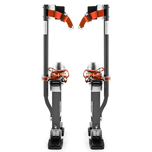 GypTool Pro 18" - 30" Magnesium Drywall Stilts - Gray