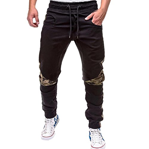 Photno Men's Sweatpants with Pockets Elastic Bottom Classic Joggers Drawstring Pants Trousers