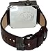 Diesel #DZ7249 Men's SBA Leather Strap Triple Time Zone Oversize Square Watch