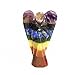 1 (ONE) 7 Chakra Stone Crystal Angel Figurine - Guardian Angel - Powerful Stone - Chakra - Reiki - Feng Shui - Rock Paradise COA