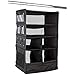 Suitcase Organizer | Durable Portable Travel Packing System Hanging Luggage Cube (Black)
