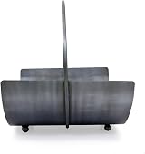 CHARLES BENTLEY Log Holder Juniper Circular Iron Silver 5kg Capacity 42x40x35cm view 8
