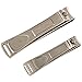 Spa's Premium Nail Clipper Set with Built-In Nail Files, Stainless Steel Fingernail Clippers and Toenail Clippers, Velvet String Carrying Pouch - Professional Spa Quality Precision Nail Care Tools