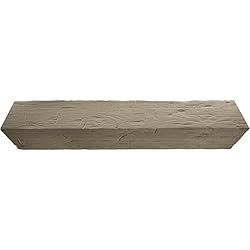 8"W x 4"H x 12'L 3-Sided (U-Beam) Hand Hewn