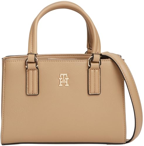 Th Daily Mini Tote AW0AW18379 - Bolso tote para mujer, color caqui (lona safari), talla única