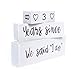 Bride To Be The Original Reversible Wedding & Anniversary Countdown Table Block (6 Piece) - Unique & Funny Engagement Gift for a Bride, Fiancé or Couples. Perfect for Bridal Shower or Engagement Party