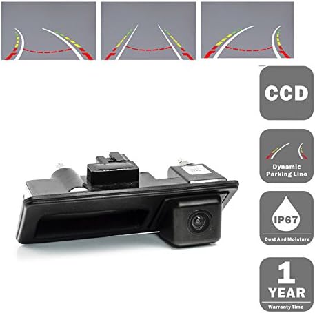 CCD Rear Camera View Dynamic Guidance Line For AUDI/PORSCHE CAYENNE II/VOLKSWAGEN PASSAT