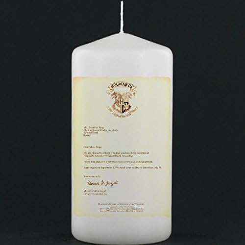 Harry Potter Acceptance Letter Pillar Candle