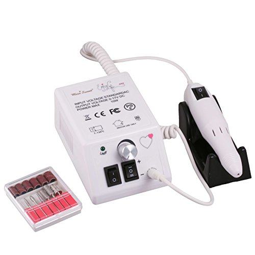 Miss Sweet Electric Nail Drill for Regular Polish Acrylic Nails RPM20000 (White) - Thumbnail 6