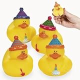Birthday Party Rubber Ducks - 12 Count
