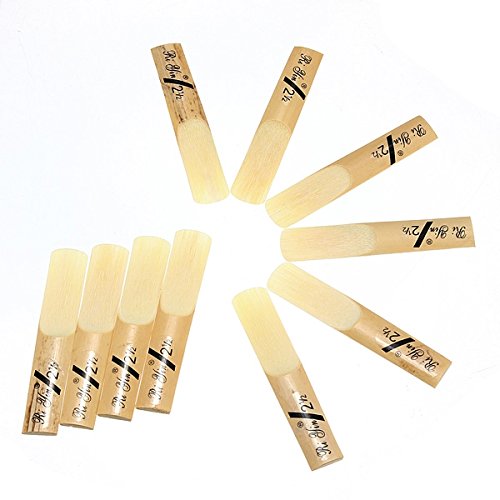 C&C Products 10pcs Traditional Bb Clarinet Reeds Reed Bb 2.5 Strength 2 1/2
